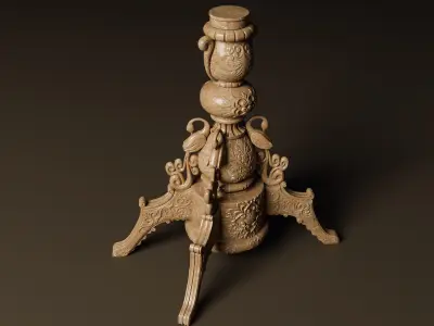 Vintage Pillar  3D print model