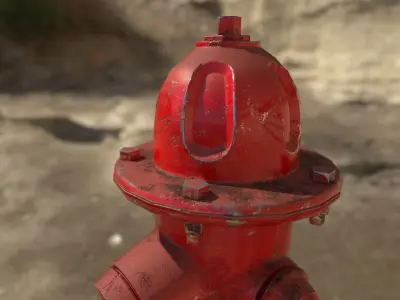 Fire Hydrant Free low-poly 3D model