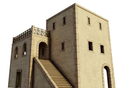 Modest Apartment Low-poly 3D model