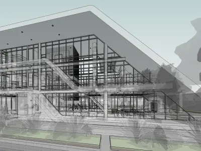 Matrioshka house - Autodesk Revit 3D model