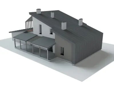 Modern House 3D model 62