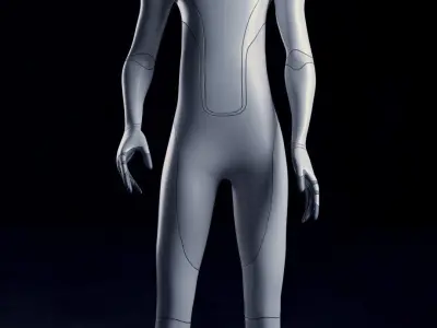 Tesla Bot High Quality Faithful 3D model - Blender Eevee Rigged Low-poly 3D model