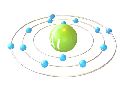 Aluminium Chemical Element v3 002 Low-poly 3D model