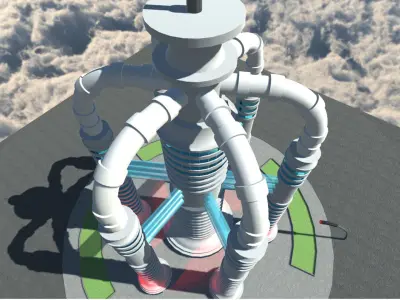 Sci-Fi Building 10 3D model