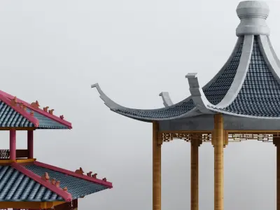 pavilion style Chinese Texture