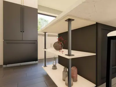 Fridge - French Doors Free 3D model