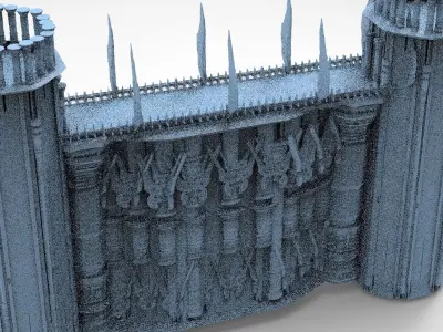 Elden Celtic Ring Bridge Towers  3D model
