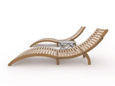 Sun Lounger 13 3D model