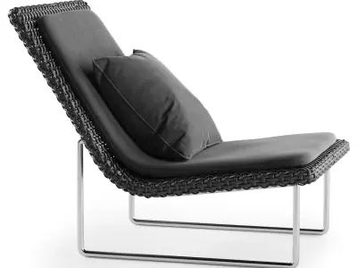 Sand Lounge Chair by Paola Lenti   Low-poly 3D model