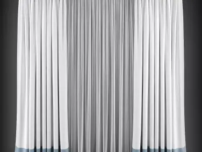 Curtain 3D model 100 3D model