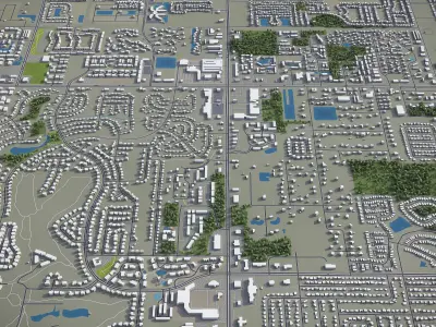 Palm Bay Low-poly 3D model