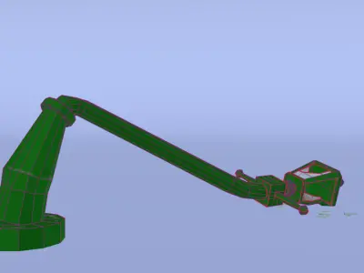 Street Light Low-poly 3D model