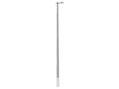 Concrete Lamp Post - Light Pole - Light Post - Street Light 05 3D model