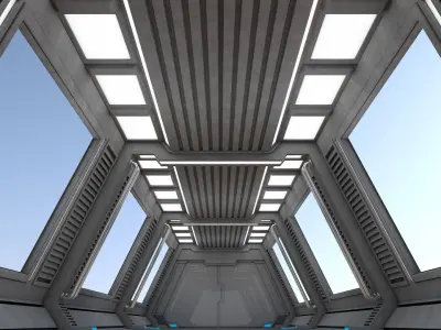 Sci Fi Interior 3D model