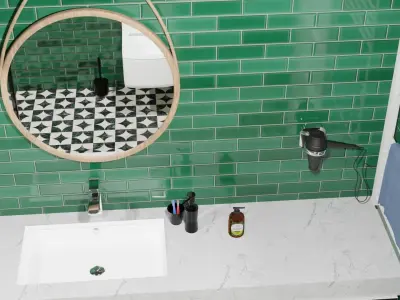 3d toilet bathroom 3D model