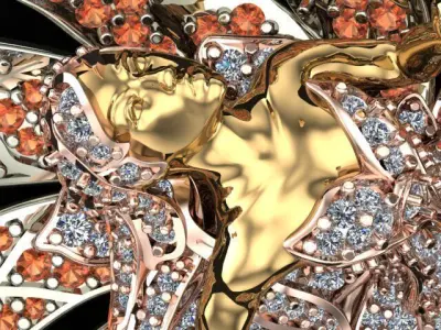 angel Pendant 3D print model