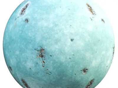 20 PBR blue rusty metal material   textures   sbsar Texture