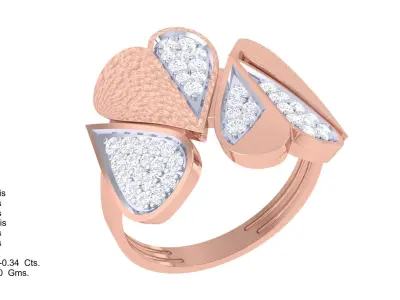 Women Ring  Render 3dm STL OBJ FBX Details 3D print model 133