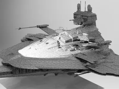 Stealth Assassin Cruise Ship 4 3D model