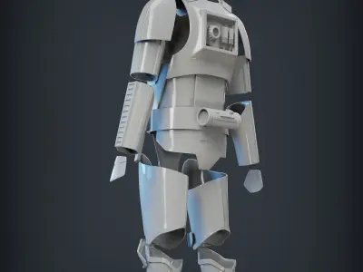 STORMTROOPER armor from Rogue One  plus E11 BLASTER 3D print model