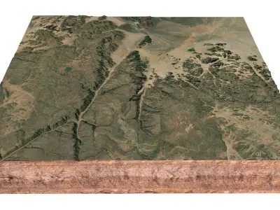Tassili N Ajjer National Park Illizi Algeria 3D model
