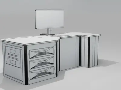 Sci-fi Controller Display 3D model