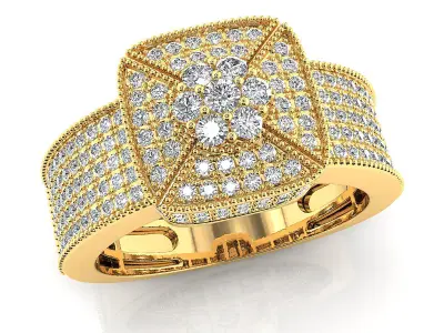 Big fancy mans ring 3D print model