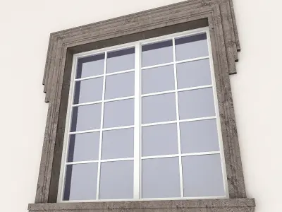 Window Frame 16 Low-poly 3D model