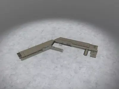 EDDH Cargo Terminal Low-poly 3D model