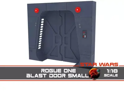Scarif Blast Door Small 1-18 scale Kenner Hasbro 3D print model