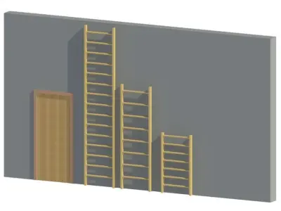 Parametric Ladder 3D model