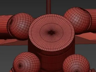 Geometric Chandelier SHY Polyhedron Chandelier 3D model