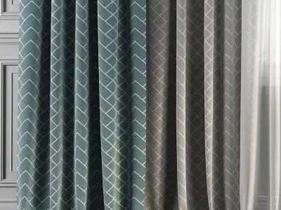 Curtain Set 163 3D model