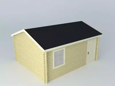Simple garage  Free 3D model