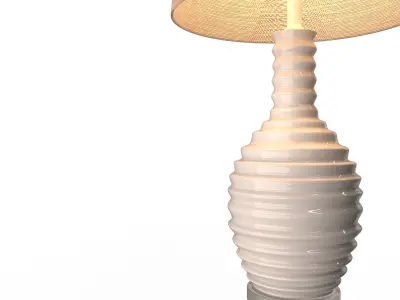 End Table Lamp Low-poly 3D model