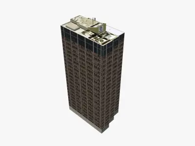 444 Queen Street Low-poly 3D model