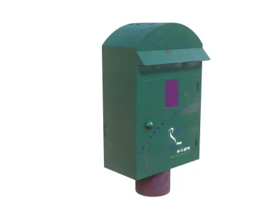 Hong Kong Postbox 3D model