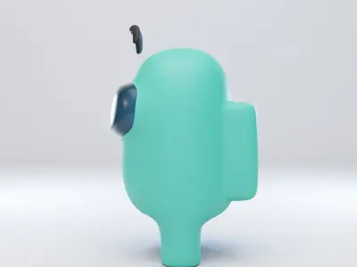 Among Us Eyebrows Character  3D model