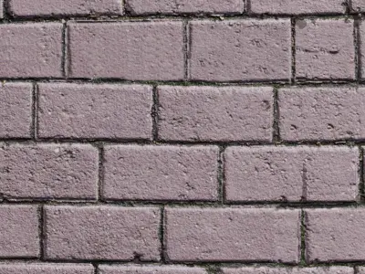 4K PBR Concrete Tile Ground Texture 03 - Guiding Block Texture