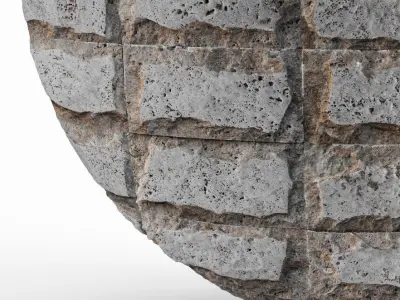 Multi-texture from natural stone blocks - 18pcs Texture