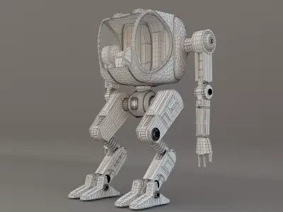  futuristic medical and war robot 3D model