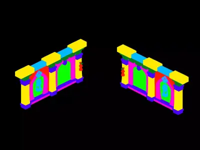 The Underground Palace - Wall 32 3D model