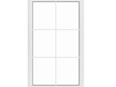 White Window 08 3D model