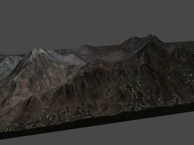 Squaw Peak in Phoenix Arizona 3D model