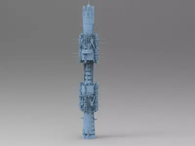 Plasma Tower charged  3D model