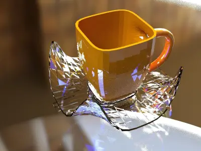 Mug and Saucer 3D model