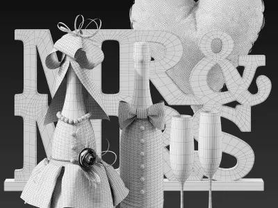 Wedding Decoration 3D model