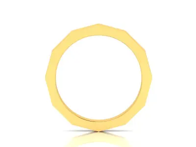 Solitaire Wedding Engagement Ring 3D print model 5