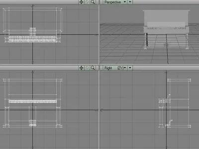 Piano - Upright 3D model