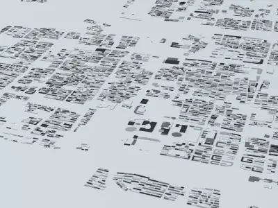 Suzhou Streets and Buildings 3D model